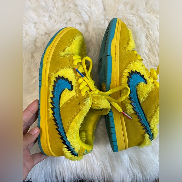 Nike SB Dunk Low x Grateful Dead Bears Opti Yellow / size 6 - Picture 12 of 12